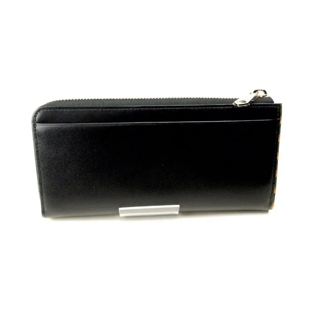 Paul Smith Bright Stripe Trim Leather Long Wallet